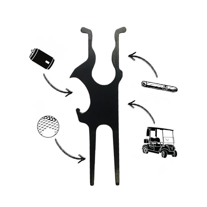 Magnetic Golf Cart Cigar Holder & Divot Tool - Multi-Function Beer Clip Accessory (1PC/2PCS)