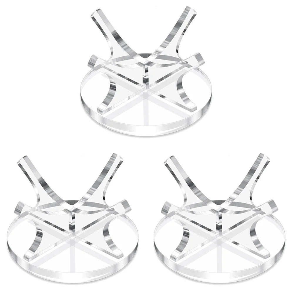 Premium Acrylic Ball Display Stand - Clear Multi-Function Holder for Baseball, Golf, Softball, Tennis & Basketball Spheres