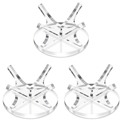 Premium Acrylic Ball Display Stand - Clear Multi-Function Holder for Baseball, Golf, Softball, Tennis & Basketball Spheres