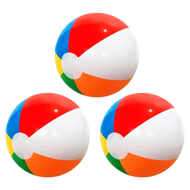 Inflatable Beach Ball Collection - Multi-Size Set (30cm, 35cm, 40cm) - Swimming Pool & Beach Party Decorations