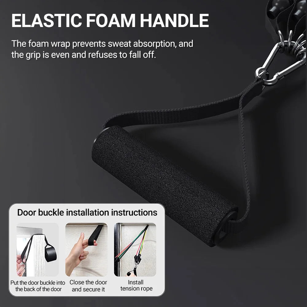 Premium Resistance Bands Set for Bodybuilding and Muscle Training