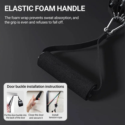 Premium Resistance Bands Set for Bodybuilding and Muscle Training