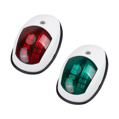 LED Navigation Light 10-30V Waterproof Side Marker - Red/Green Starboard Port Indicator for Marine Boat Yacht Truck Trailer