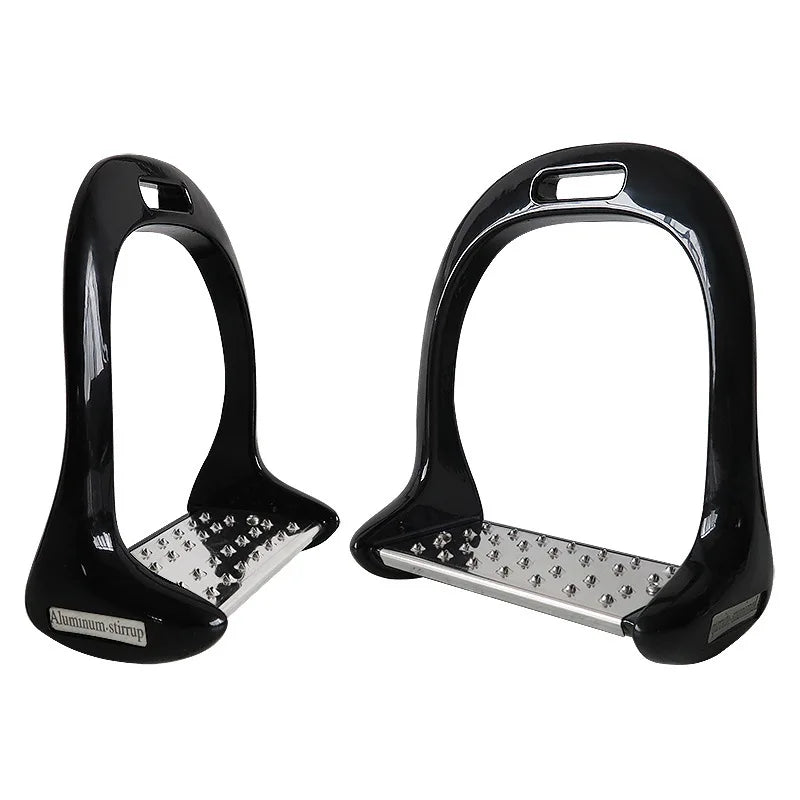 Premium Aluminium Alloy Horse Stirrups - Anti-Slip Equestrian Safety Riding Treads (1 Pair)
