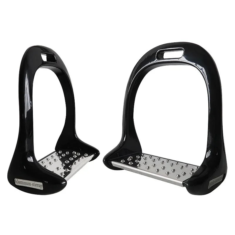 Premium Aluminium Alloy Horse Stirrups - Anti-Slip Equestrian Safety Riding Treads (1 Pair)