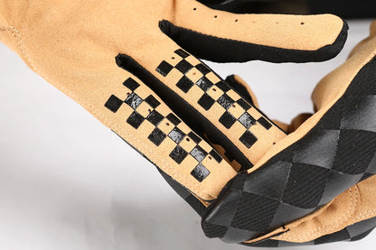 FASTGOOSE Retro Rider Motocross Racing Gloves - Off-Road Motorcycle MTB BMX ATV Cycling Gloves