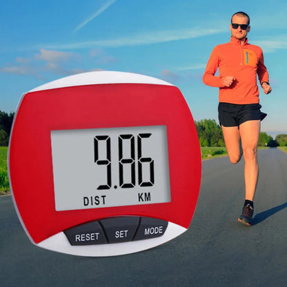 LCD Clip-On Pedometer - Accurate Step Counter with Distance & Calorie Tracking