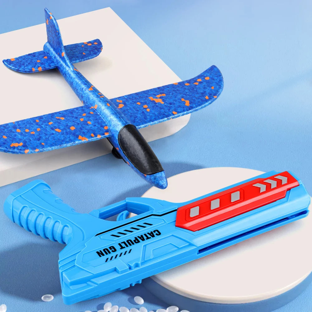 Professional Airplane Launcher Toys for Children - Foam Ejection Aircraft with Non-Slip Catapult Design - Available With/Without LED Lights for Kids 6+