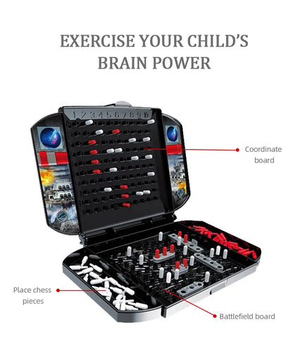 Warship Sea Ship Board Games Toys - Battleship Classic Naval Combat Strategy Table Game for Kids