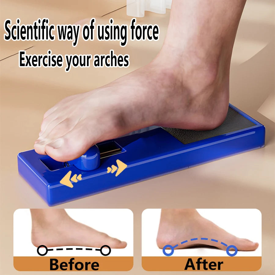 Arch Support Trainer & Toe Aligner - Non-Slip Cushioned Base for Plantar Fasciitis, Flat Feet, Ballet & Running