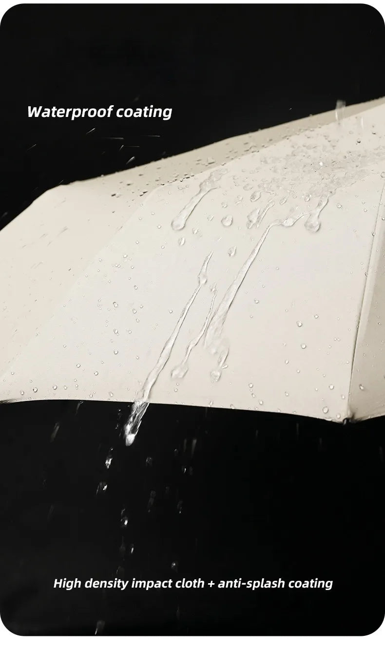Stormproof Automatic Folding Umbrella - 288-Rib Reinforced Windproof Rain & Sun Umbrella with UPF50+ UV Protection (Men's Large)