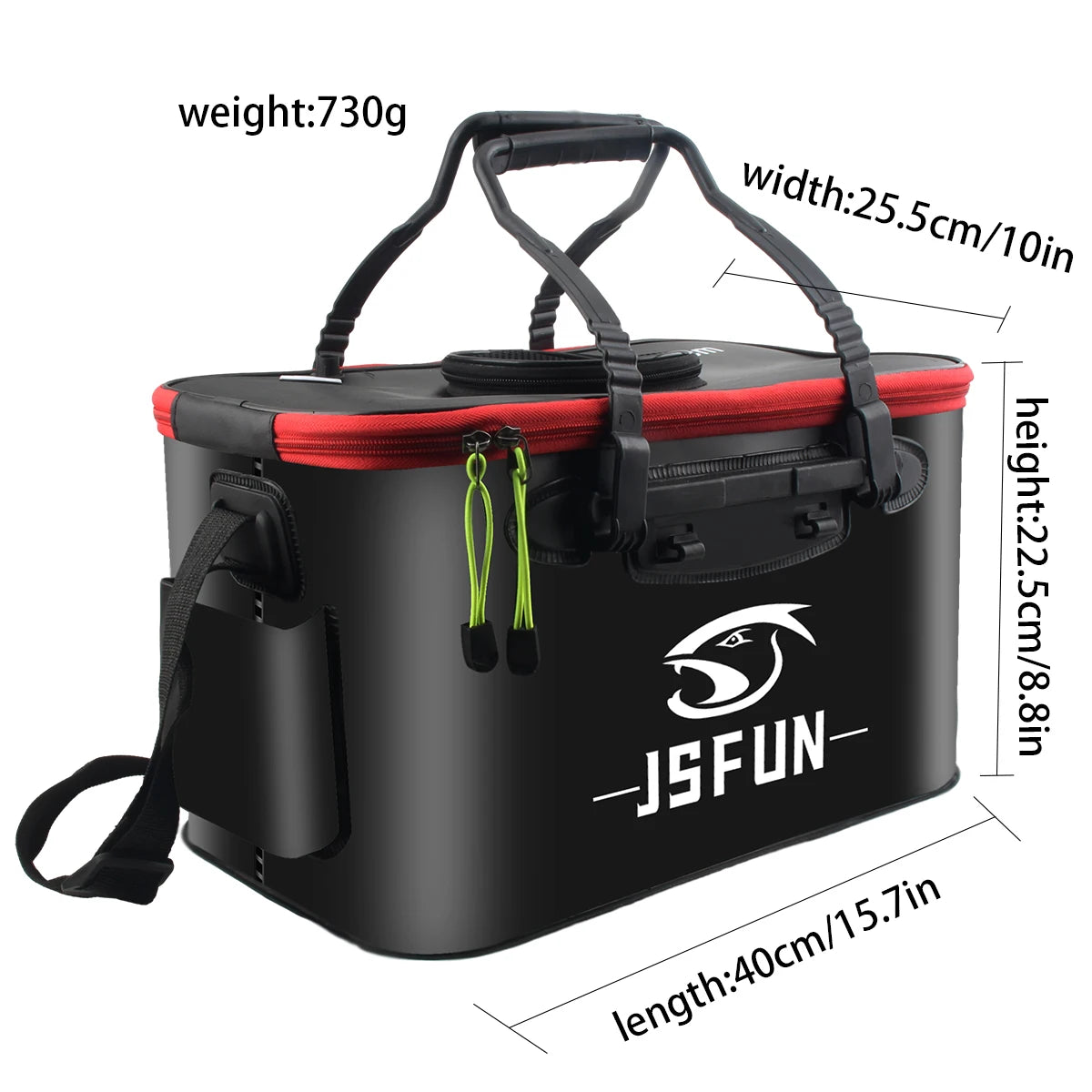 Portable EVA Folding Fish Bucket - Thickened Live Fish Tank for Outdoor Fishing (No Oxygen Pump Required)