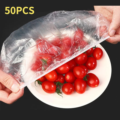 Elastic Food Storage Covers - Reusable Stretch Lids for Bowls & Plates, Durable Kitchen Food Saver Wraps
