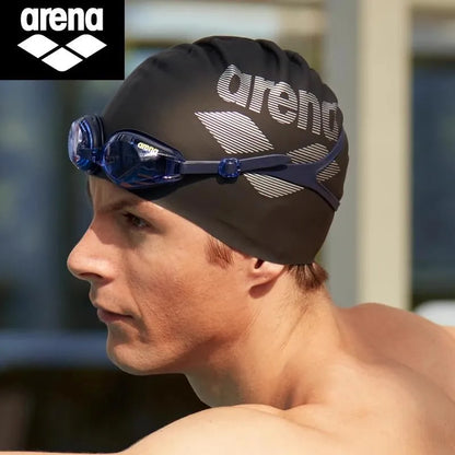 Professional Swimming Goggles with Silicone Cap - Waterproof Anti-Fog HD Vision