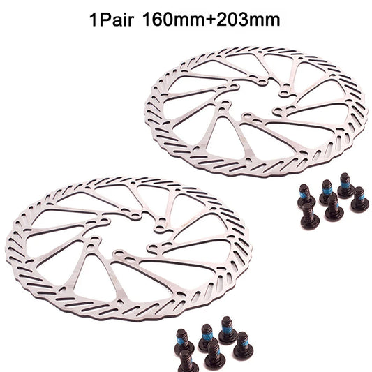 Premium MTB Hydraulic Disc Brake Rotor Set - 160mm/180mm/203mm