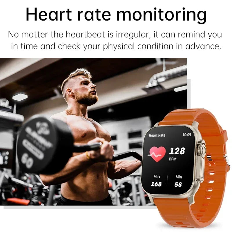 T800 U2 Smart Watch 49mm - NFC, GPS, Bluetooth, Wireless Charging