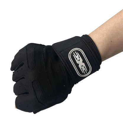 Premium Half-Finger Workout Gloves with Wrist Wrap - Men & Women - Weight Lifting, Training, Cycling & Gym
