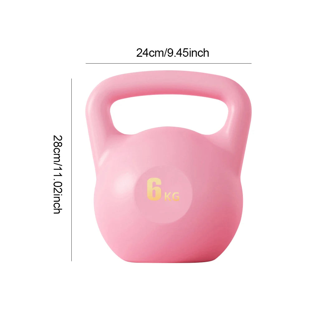 Water-Filled Soft Kettlebell 4/6KG - Anti-Slip Grip Hand Weight for Home Workouts & Muscle Training