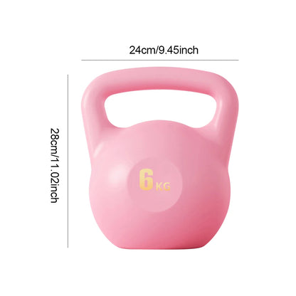Water-Filled Soft Kettlebell 4/6KG - Anti-Slip Grip Hand Weight for Home Workouts & Muscle Training