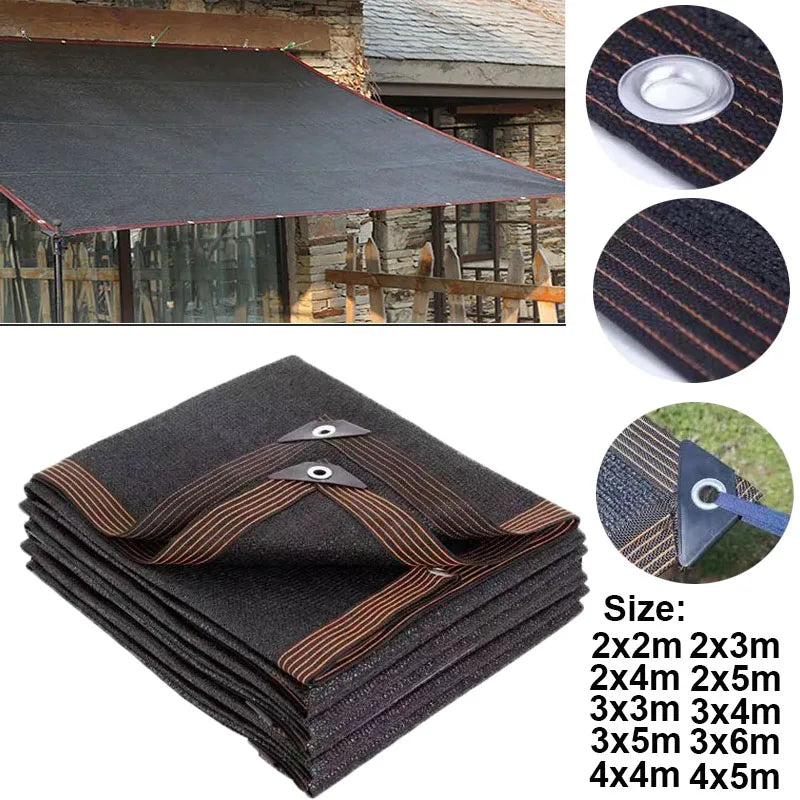4x5m HDPE UV Protection Shade Net - Outdoor Garden Terrace Awning & Camping Mesh Cover Sunscreen Fabric