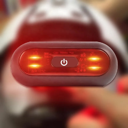 Waterproof LED Helmet Taillight - 4 Lamp Rechargeable Safety Warning Light for Motorcycle & Bicycle