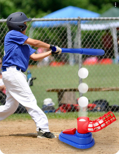 Automatic Baseball Pitching Machine - Adjustable Outdoor Training Set for Kids