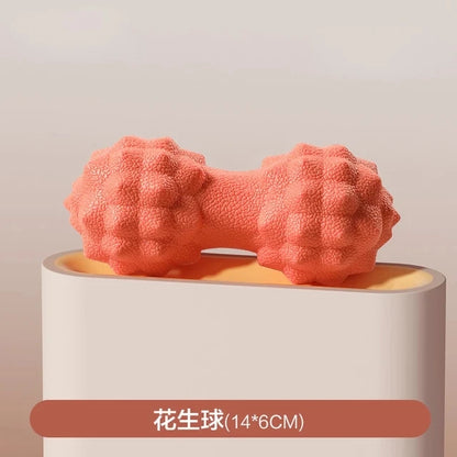 Dual-Texture Fascia Massage Ball Set - Peanut & Round Design for Deep Tissue Relief