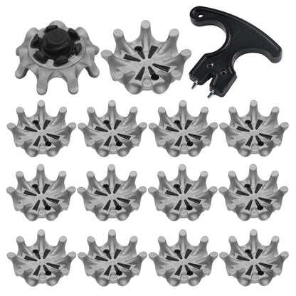 Golf Shoe Studs Set - 14 Piece Quick-Twist Design with Installation Wrenches - Premium Durable Accessories for Men & Women Golfers