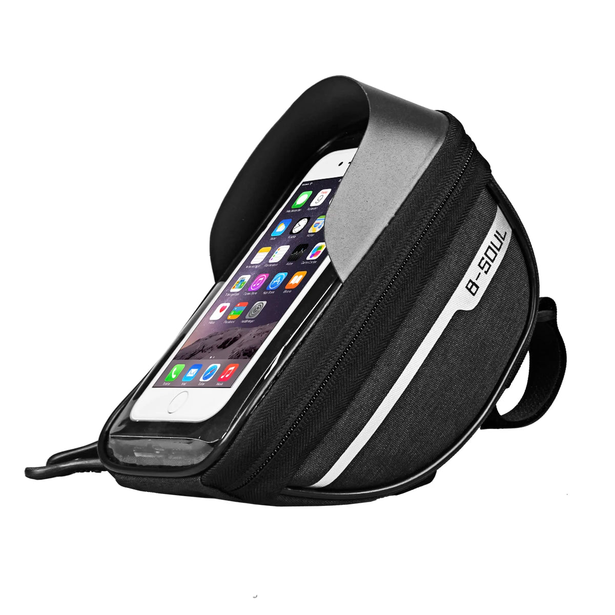 B-SOUL Handlebar Bike Bag - Front Mount Phone Holder for Mountain & Road Cycling