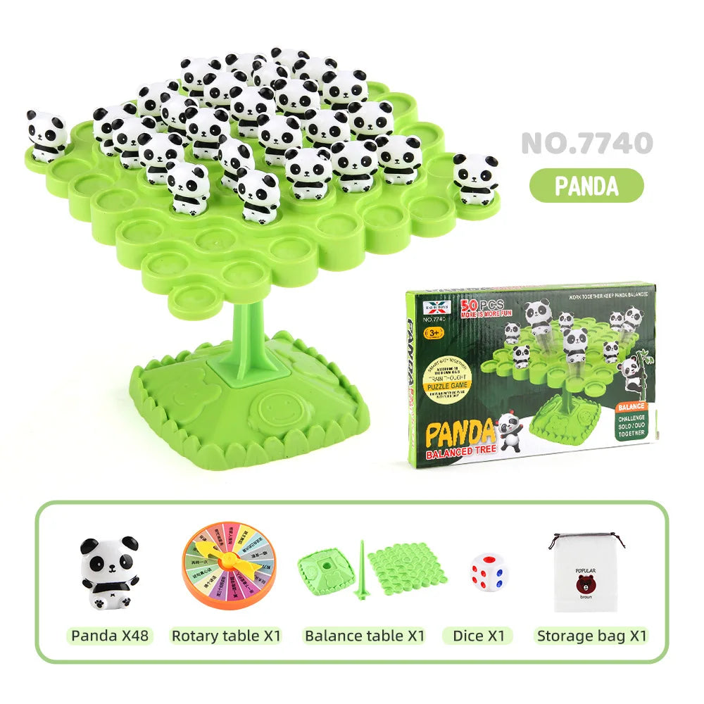 Frog Balance Tree Montessori Math Game - Parent-Child Interactive Tabletop Balancing Toy Gift for Children