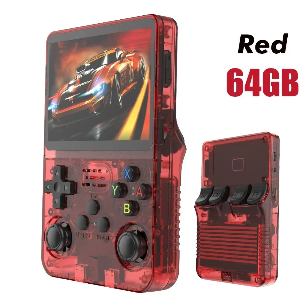 R36S Retro Handheld Game Console - 3.5'' IPS Screen - 64GB/128GB/256GB Storage - ARKOS 2.0 Portable Gaming System