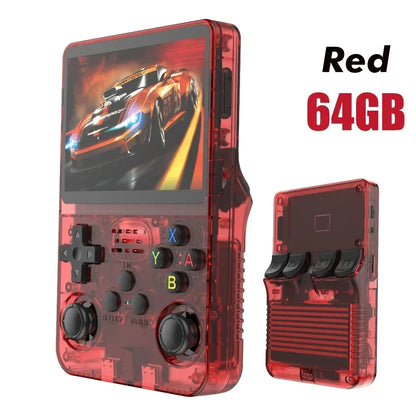 R36S Retro Handheld Game Console - 3.5'' IPS Screen - 64GB/128GB/256GB Storage - ARKOS 2.0 Portable Gaming System