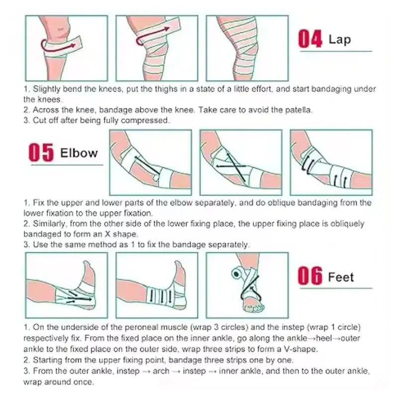 Athletic Self-Adhesive Cohesive Bandage Wrap - Skin Tone Non-Woven Elastic Stretch Tape