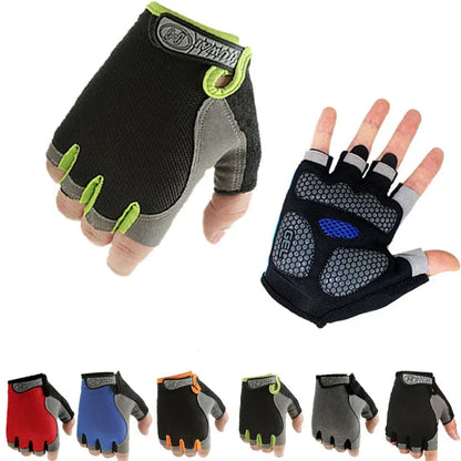 Premium Fingerless Gym Gloves - Breathable Anti-Slip Training Gloves for Men & Women - Weightlifting, Bodybuilding, Cycling & Sports