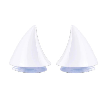 Motorcycle Helmet Horn Decoration - 2 Pack Rubber Corner Horns for Full Face Motocross & Off-Road Helmets