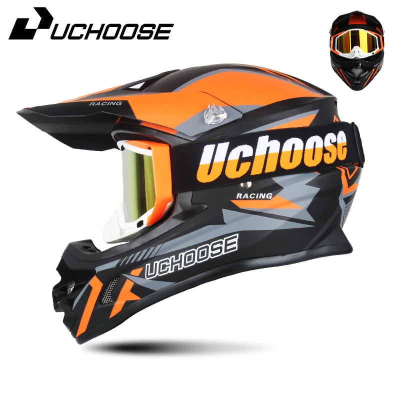 DOT Approved Motocross Helmet - Off-Road Racing Helmet for Men & Women (Downhill, Enduro, Cross)
