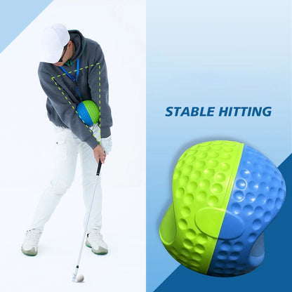 Golf Swing Trainer - Dual-Color Connected Ball for Posture Correction and Beginner Form Training