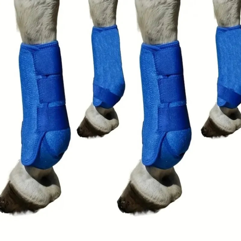 Professional Horse Leg Gaiters - Neoprene Protective Boots for Racing and Training