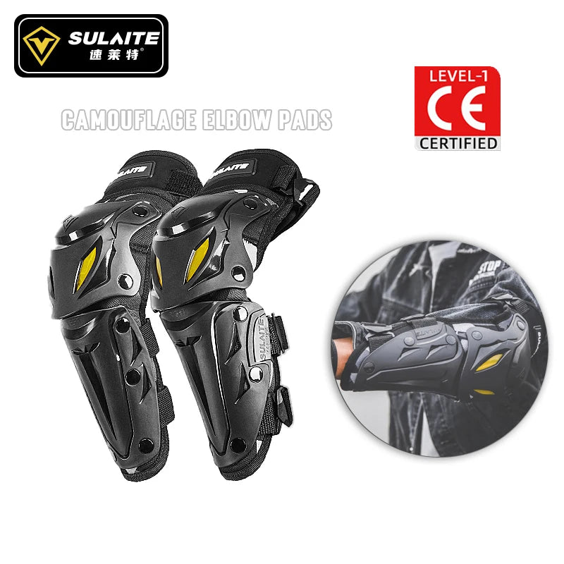 Motorcycle Knee and Elbow Protection Guards - Motocross Off-Road Racing MTB Pads