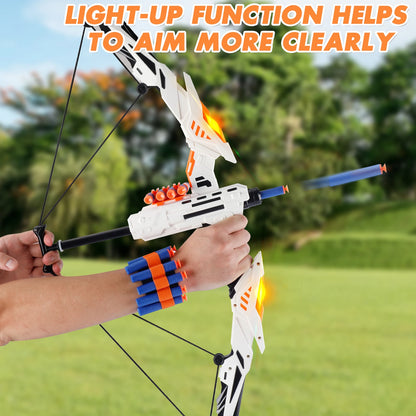 Kids Soft Dart Archery Toy Set with LED Lights