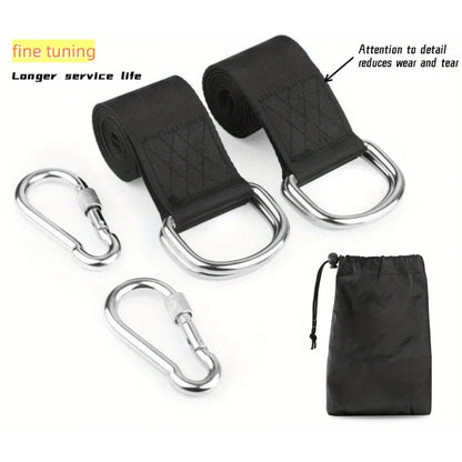 Portable Outdoor Swing Hammock Kit - Complete with Safety Belt, Carrying Bag & Durable Strap System for Universal Swing Accessories