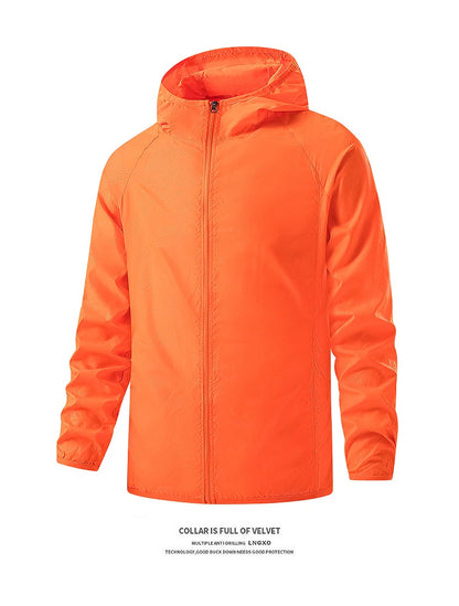 Unisex Waterproof Hiking Jacket - Sun Protection Windbreaker for Outdoor Camping & Climbing