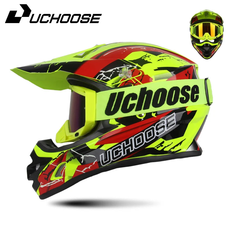 DOT Approved Motocross Helmet - Off-Road Racing Helmet for Men & Women (Downhill, Enduro, Cross)