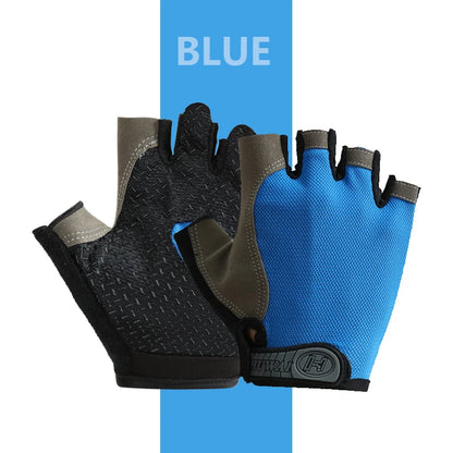 Premium Fingerless Gym Gloves - Breathable Anti-Slip Training Gloves for Men & Women - Weightlifting, Bodybuilding, Cycling & Sports