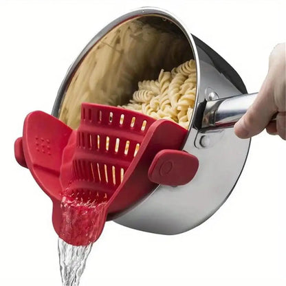Adjustable Clip-On Pot Strainer for Pots, Pans & Bowls - Kitchen Strainer (1pc)