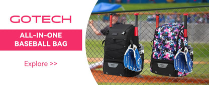 Youth Baseball Softball Backpack - Large Capacity Equipment Bag with Shoe Compartment