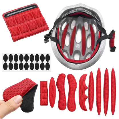 Universal Helmet Padding Kit - 27-Piece Sealed Foam Replacement Pads for Motorcycle, Bicycle & Cycling Helmets