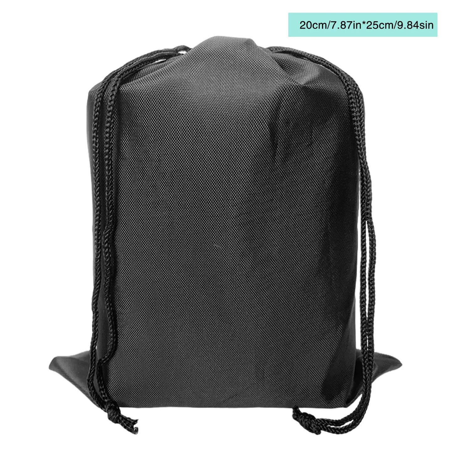 Waterproof Nylon Drawstring Storage Bag - Multi-Purpose Travel & Sports Organizer Pouch