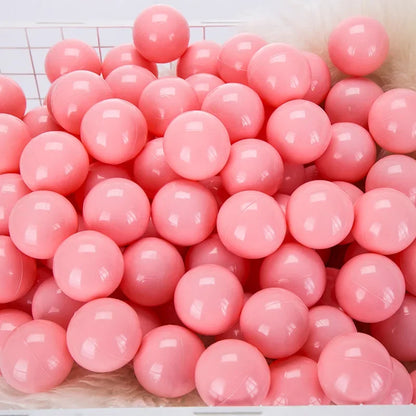Colorful Ocean Ball Pit Balls - Eco-Friendly Non-Toxic Plastic Play Balls 5.5cm (50pcs Love & Star Shapes)