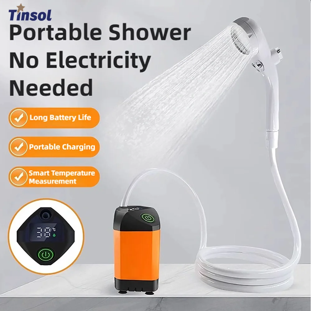 Portable Rechargeable Electric Shower Pump 2026 – USB Powered Waterproof for Outdoor Camping Beach Hiking Pet Bath Car Wash